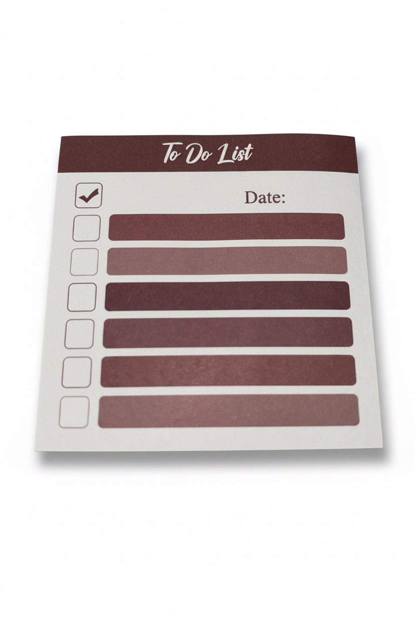 Sticky note pad To Do List