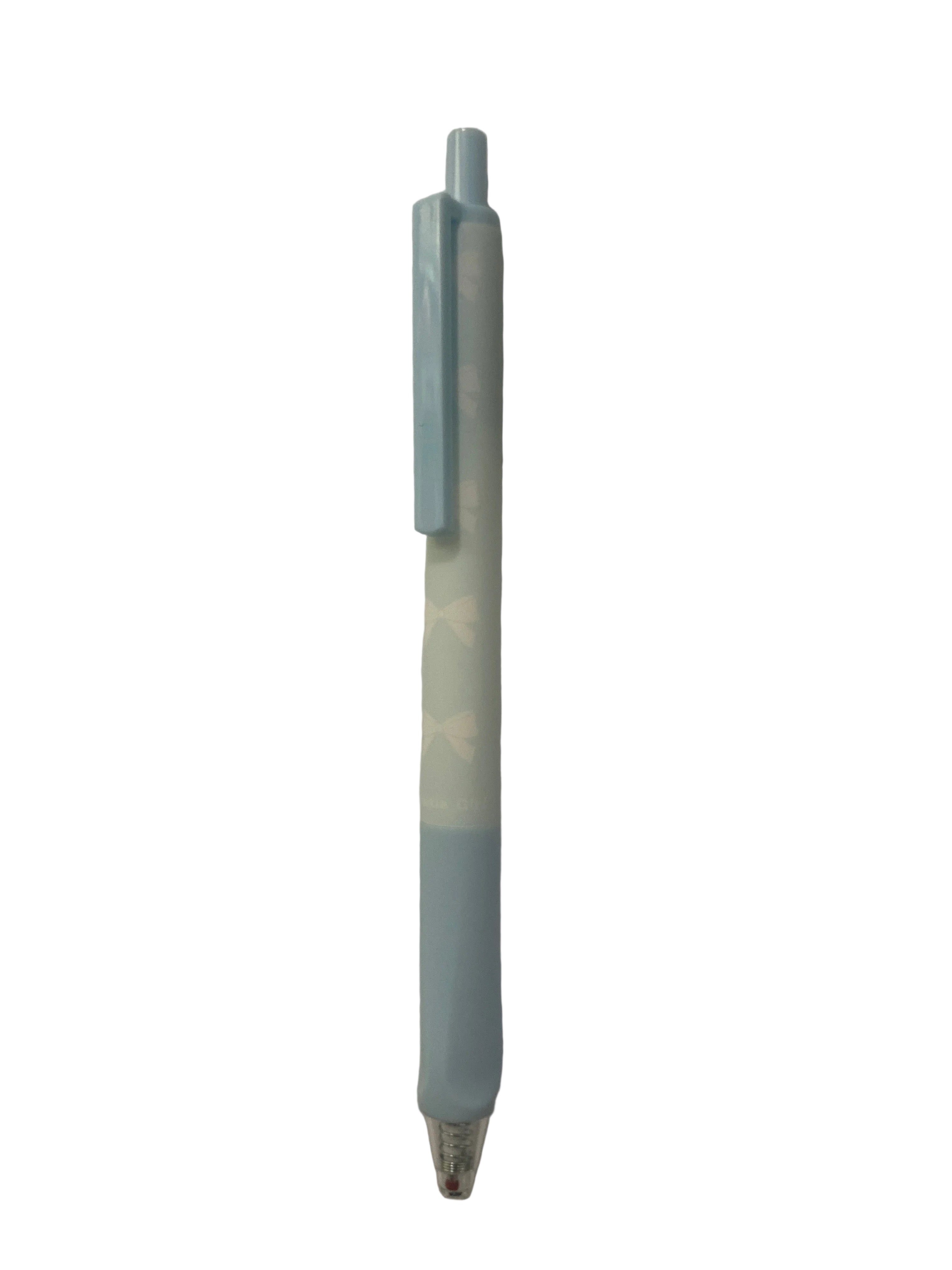 Retractable blue bow Pen