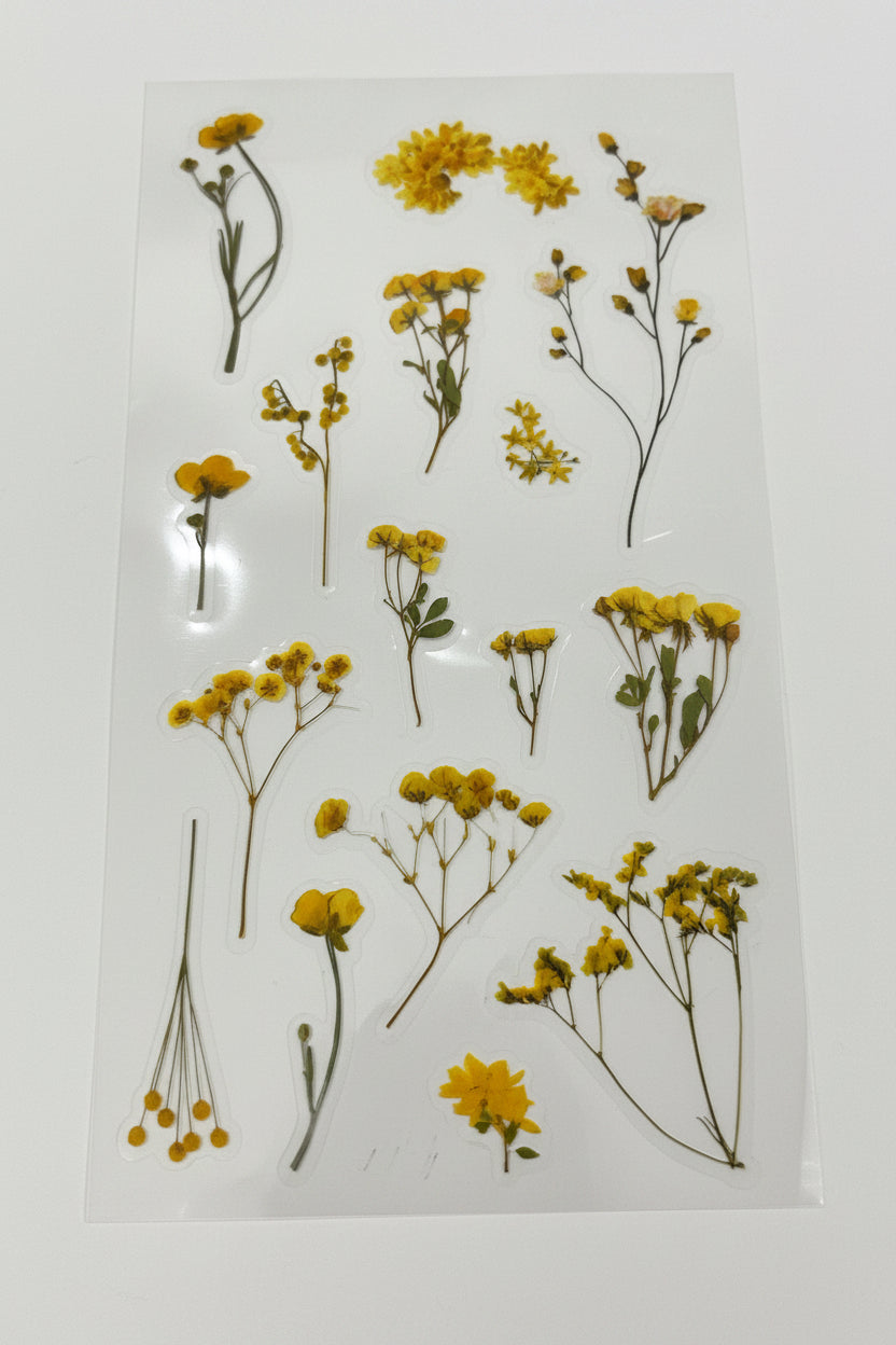 Vintage floral stickers