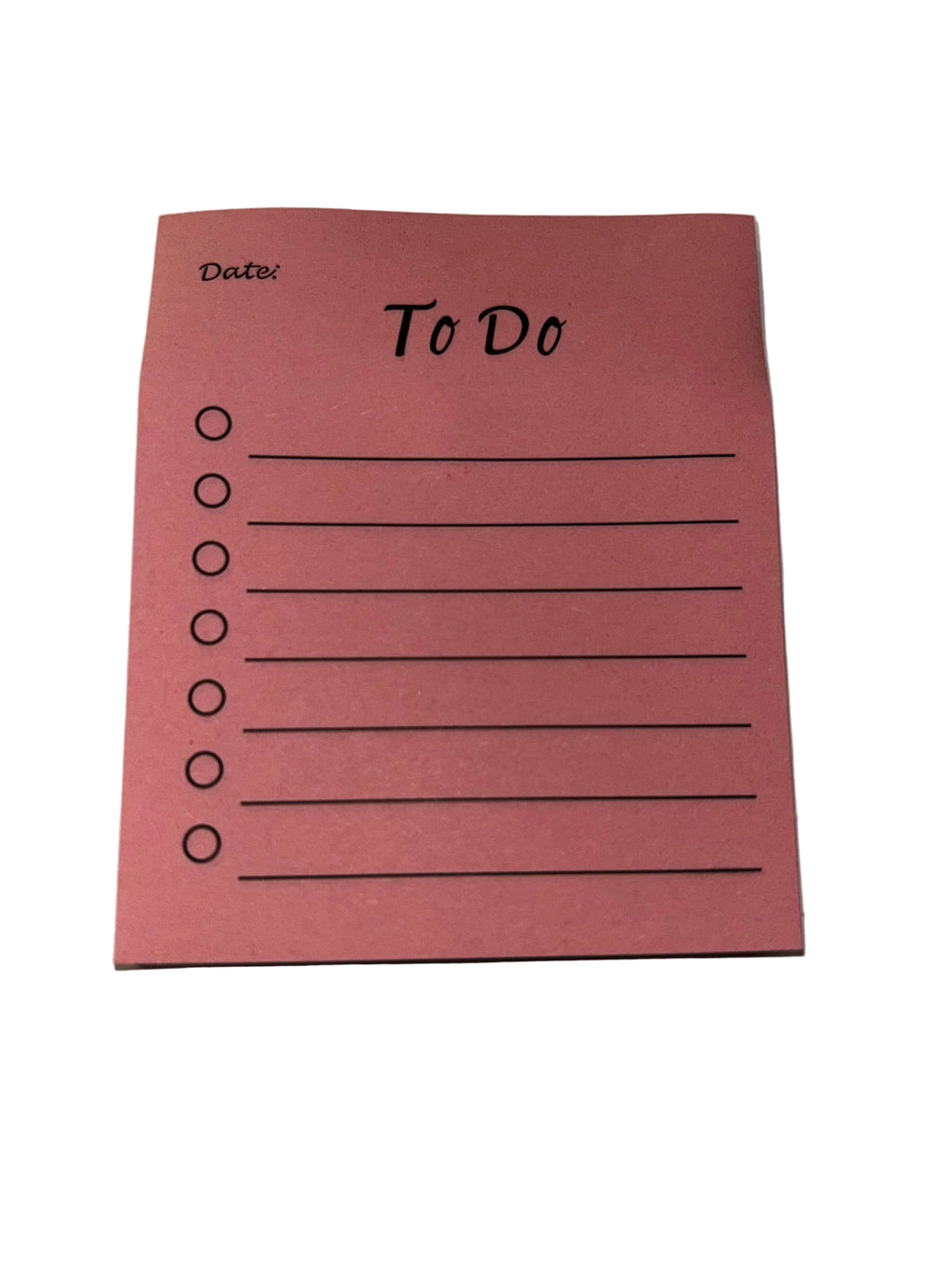 Lined sticky ToDo notepad