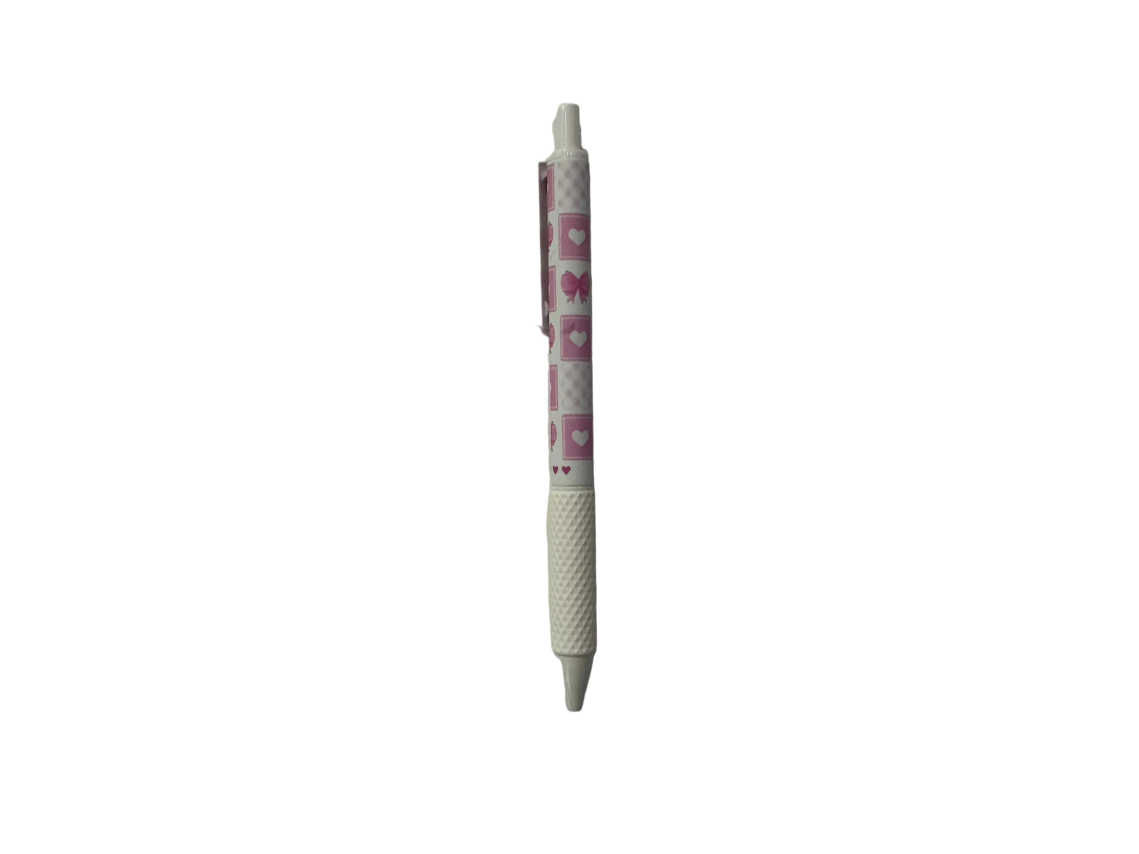 Retractable pink bow pen