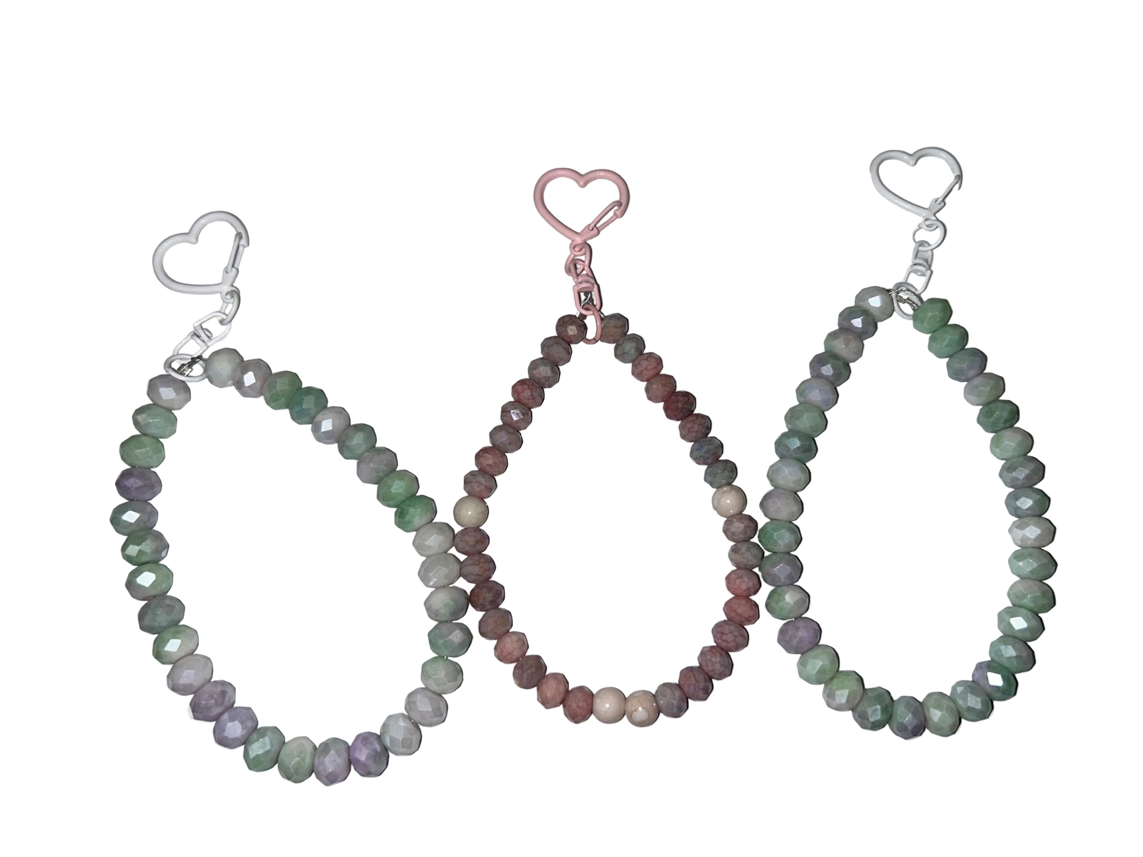 Beaded shiny phone wristlet