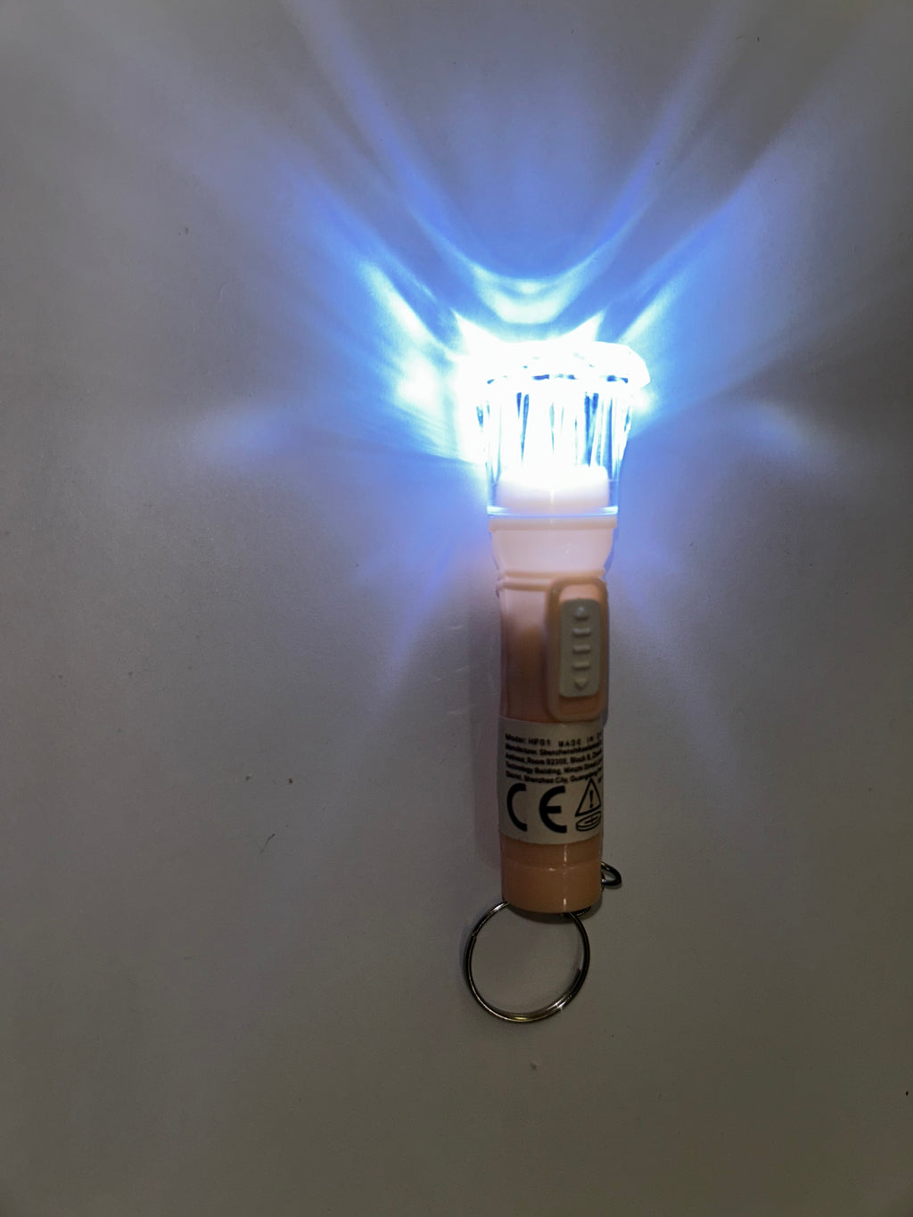 Mini bright keychain flashlight