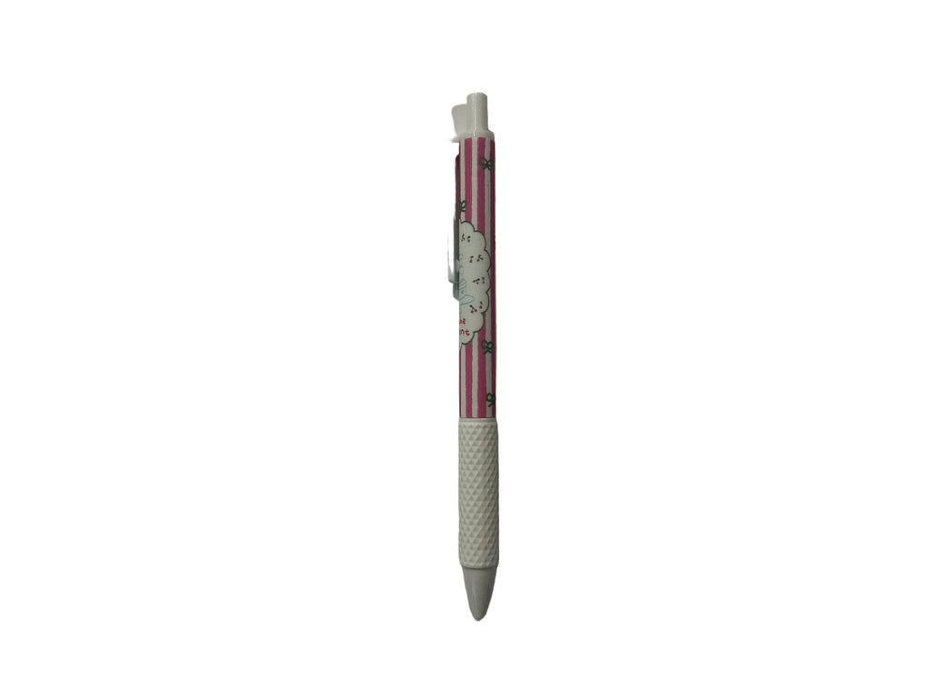 Retractable pink bow pen