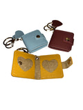 Leather photo Keepsake keychain