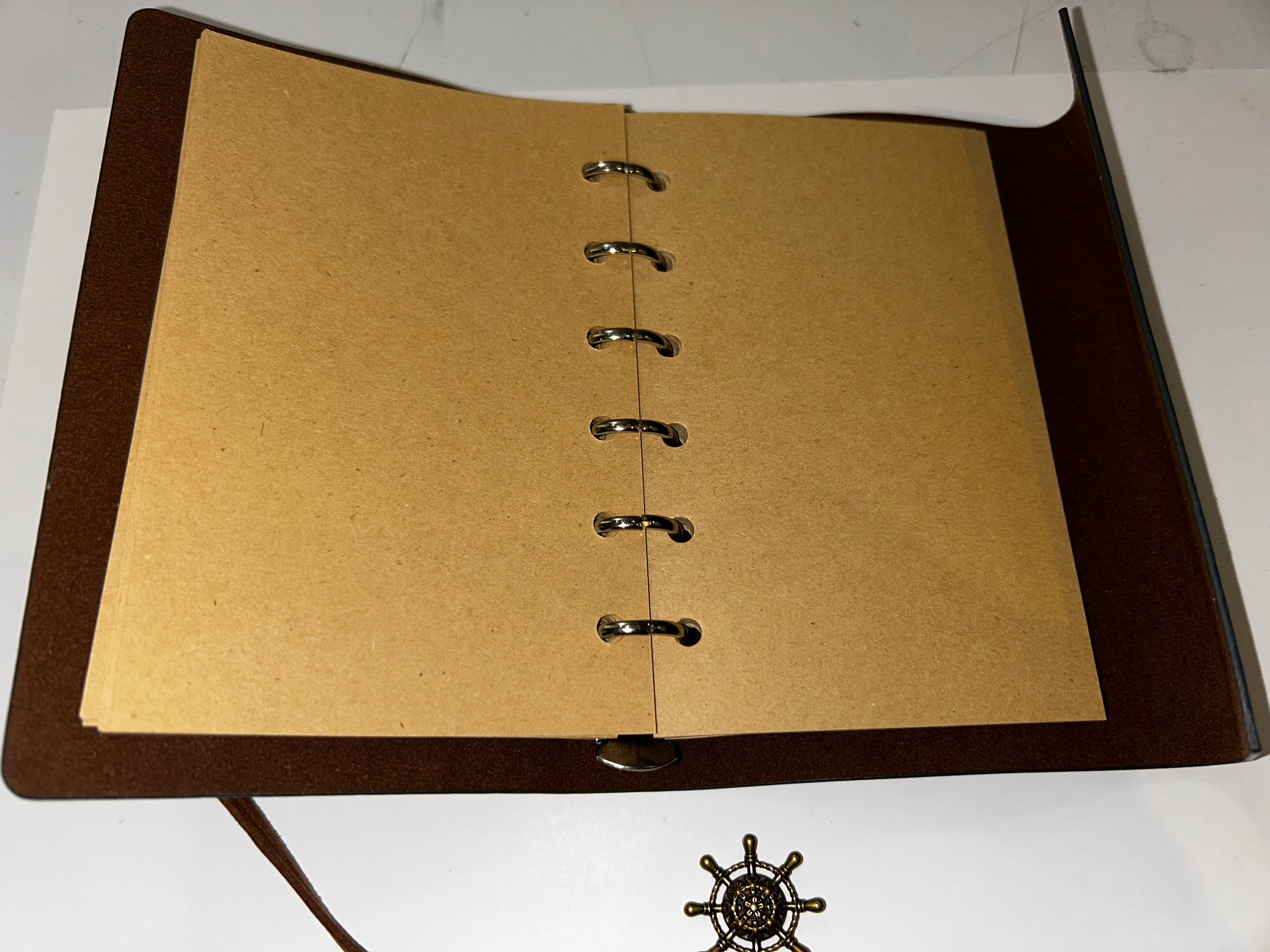 Leather bound notebook