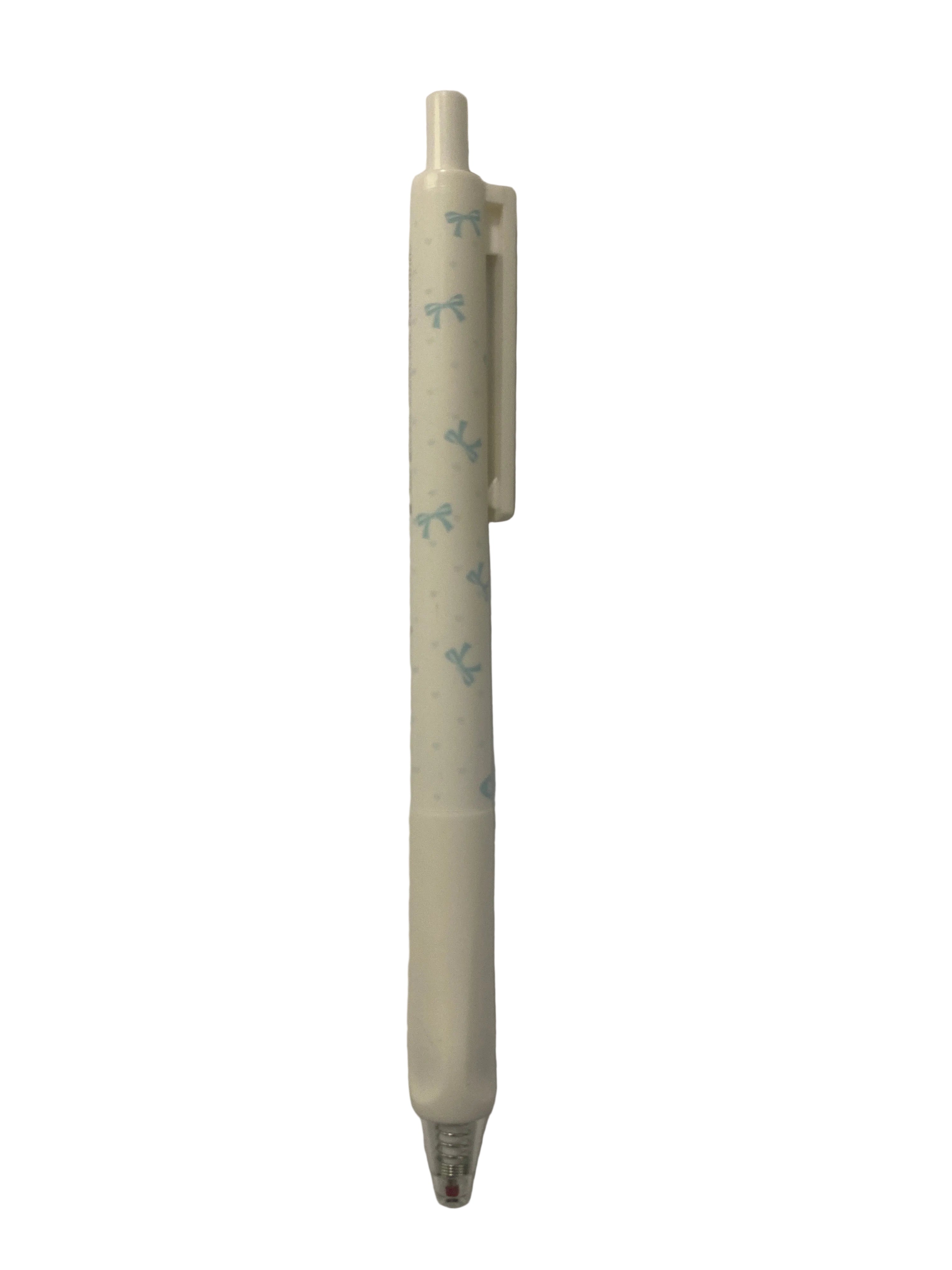 Retractable blue bow Pen