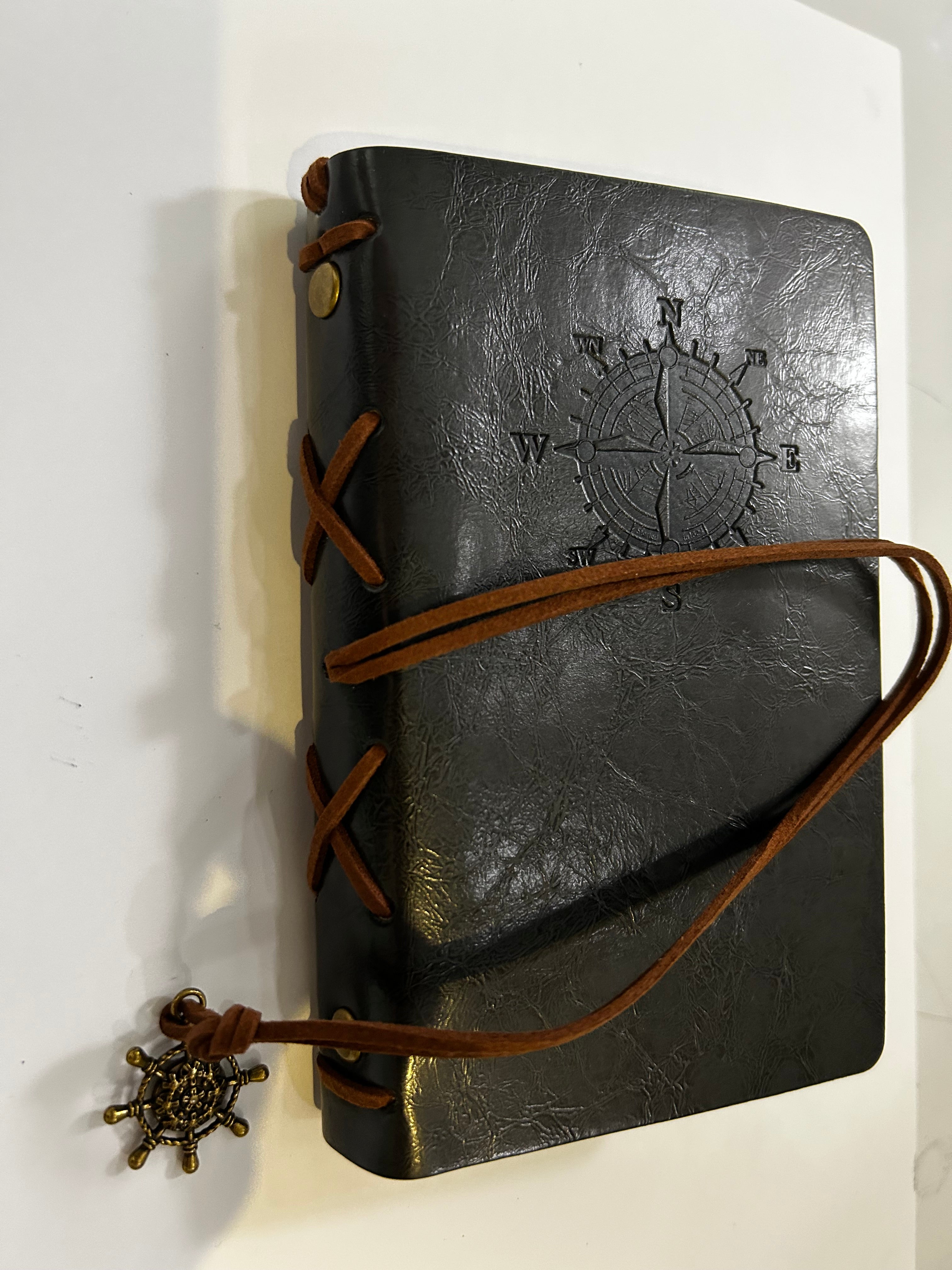 Leather bound notebook