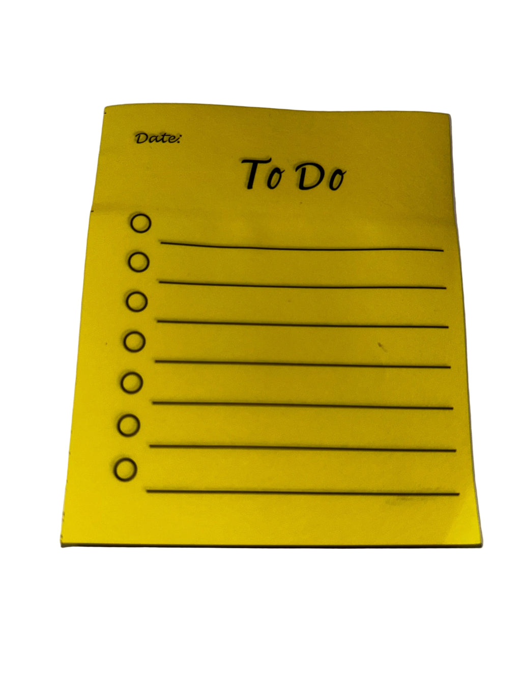 Lined sticky ToDo notepad