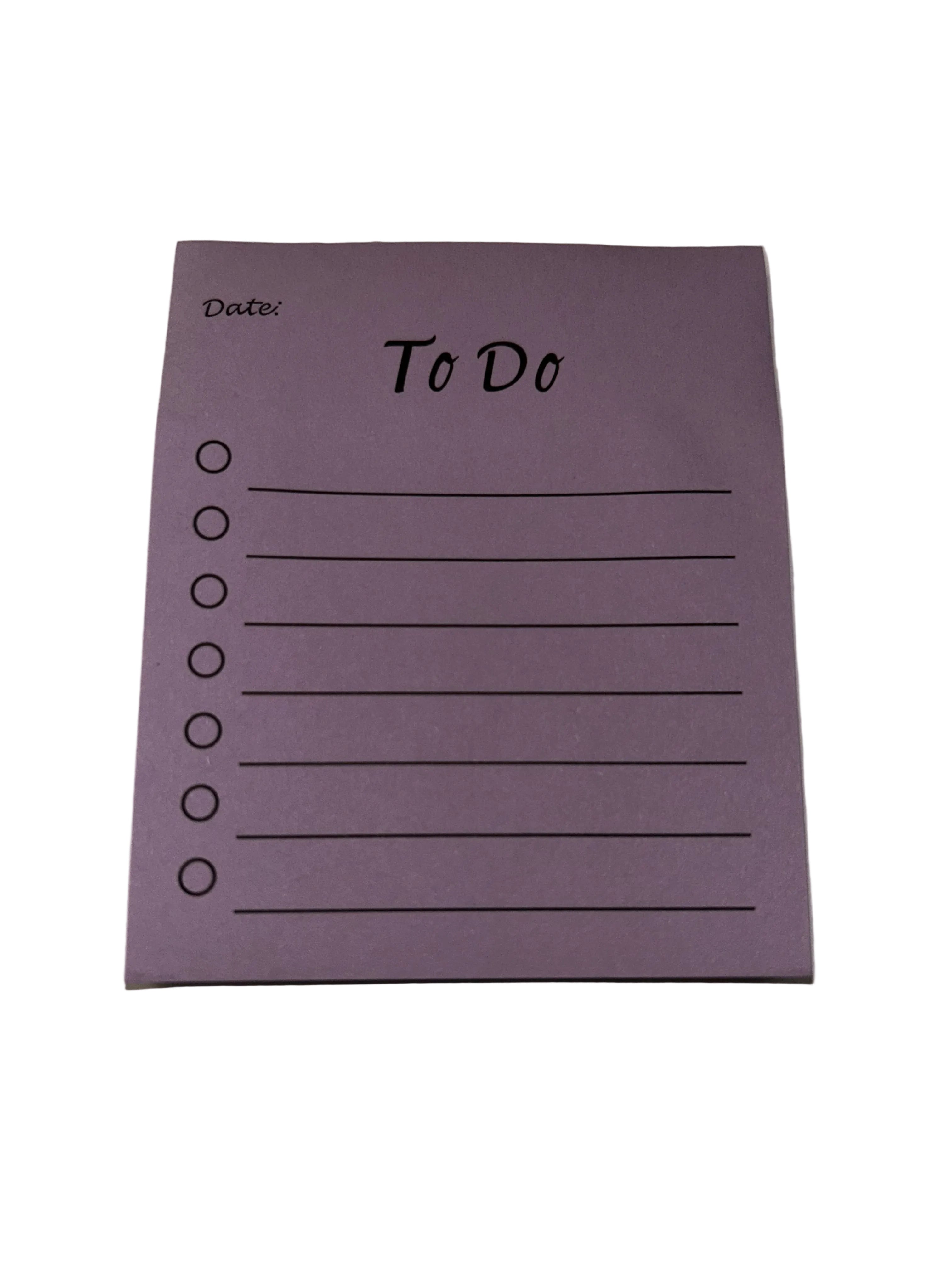 Lined sticky ToDo notepad