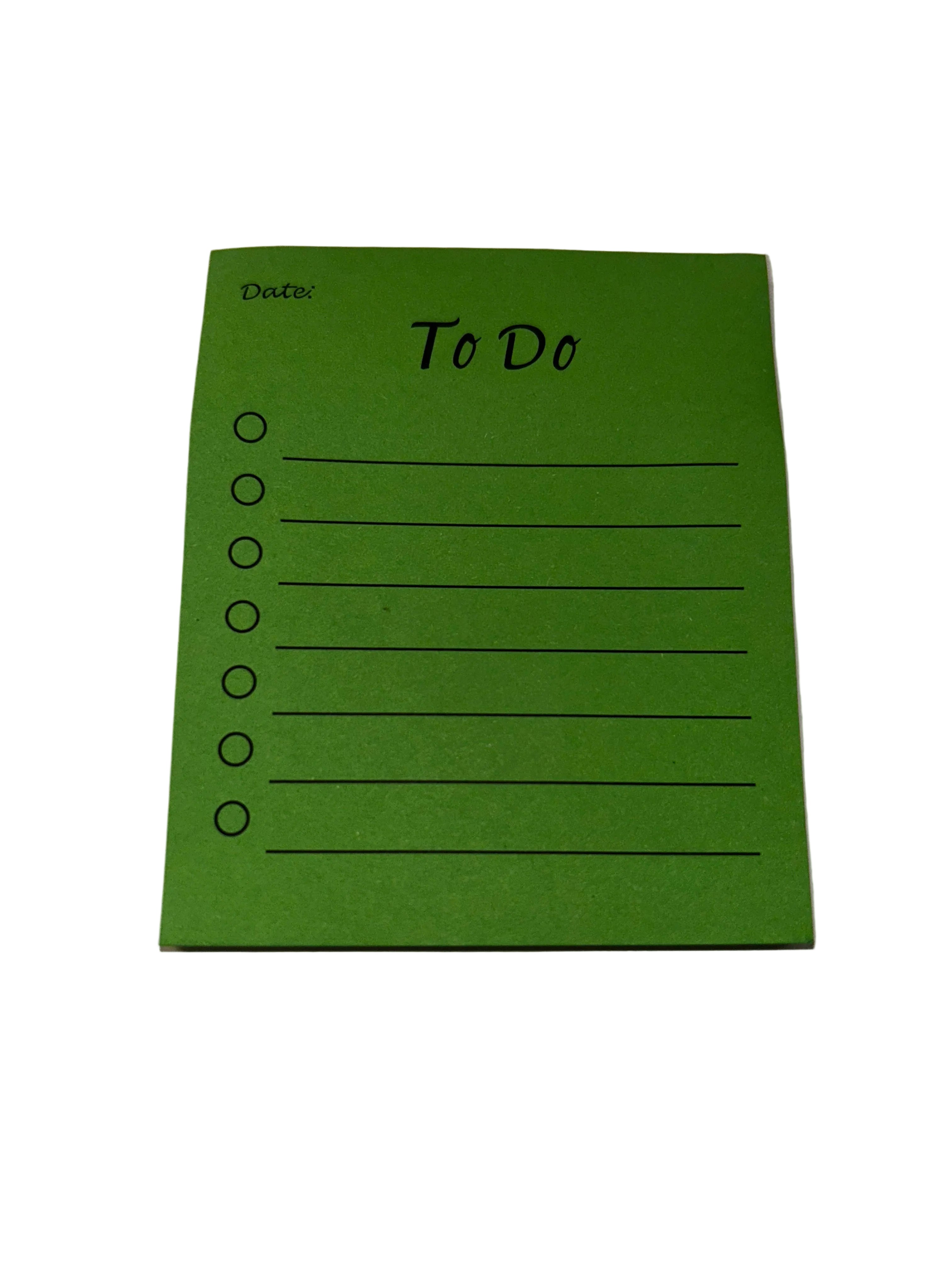 Lined sticky ToDo notepad