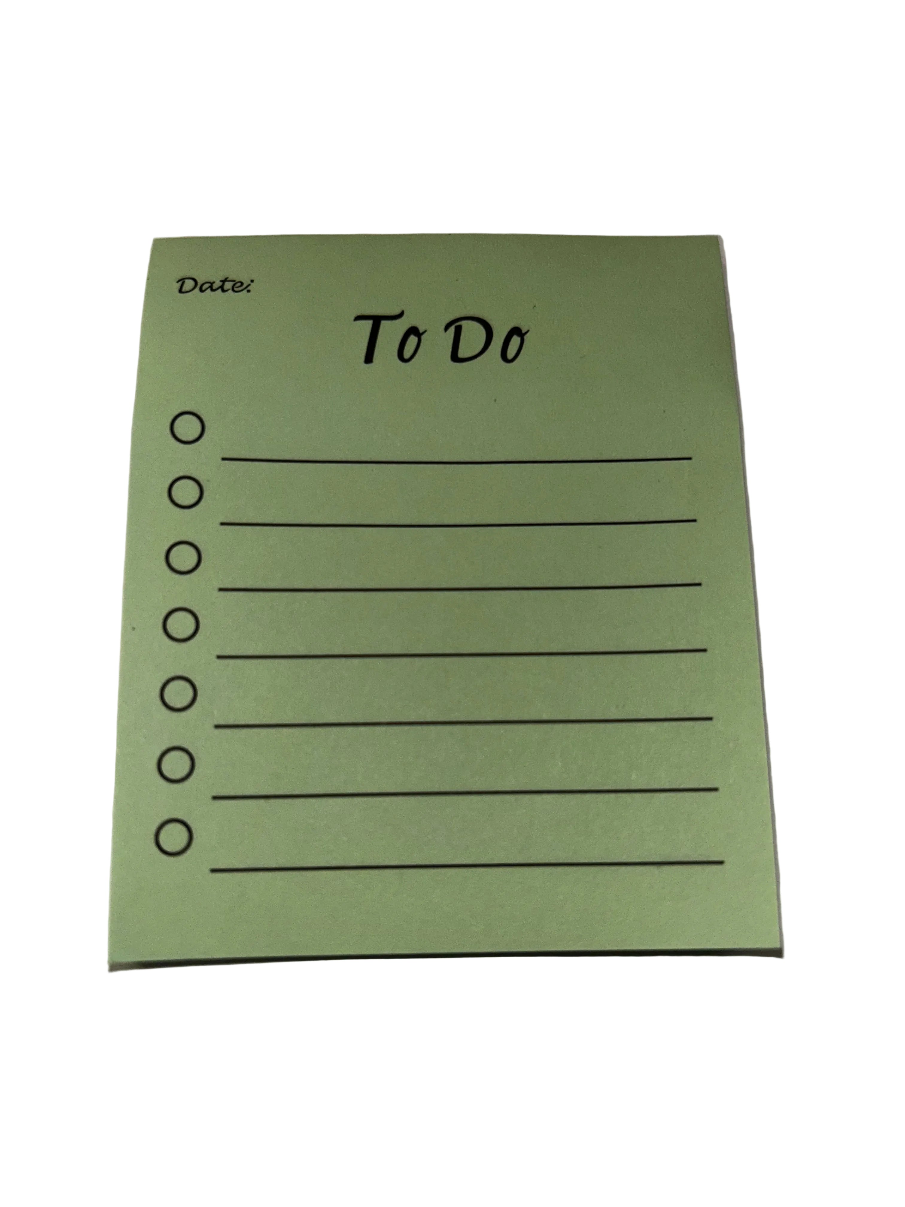 Lined sticky ToDo notepad