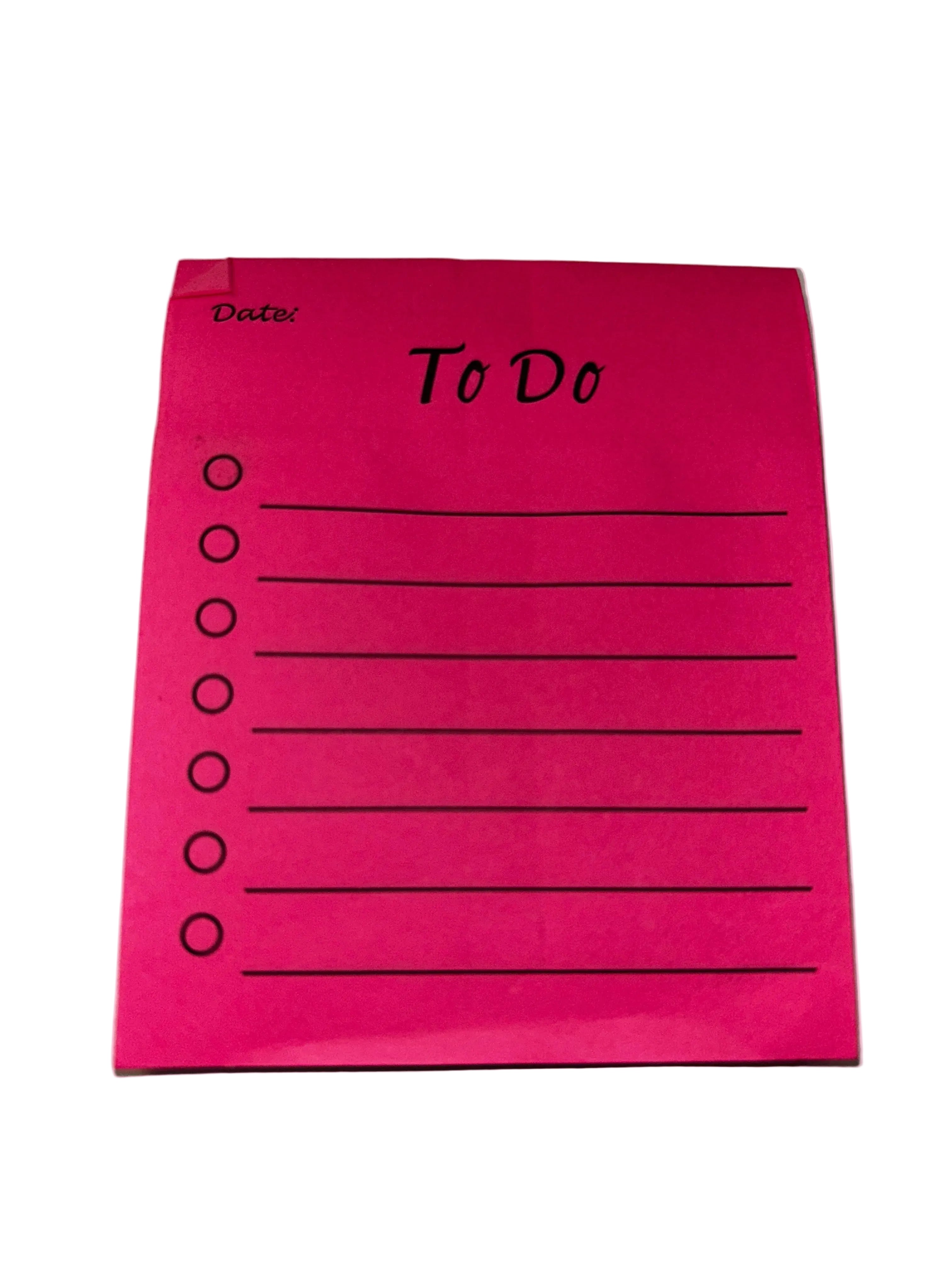 Lined sticky ToDo notepad