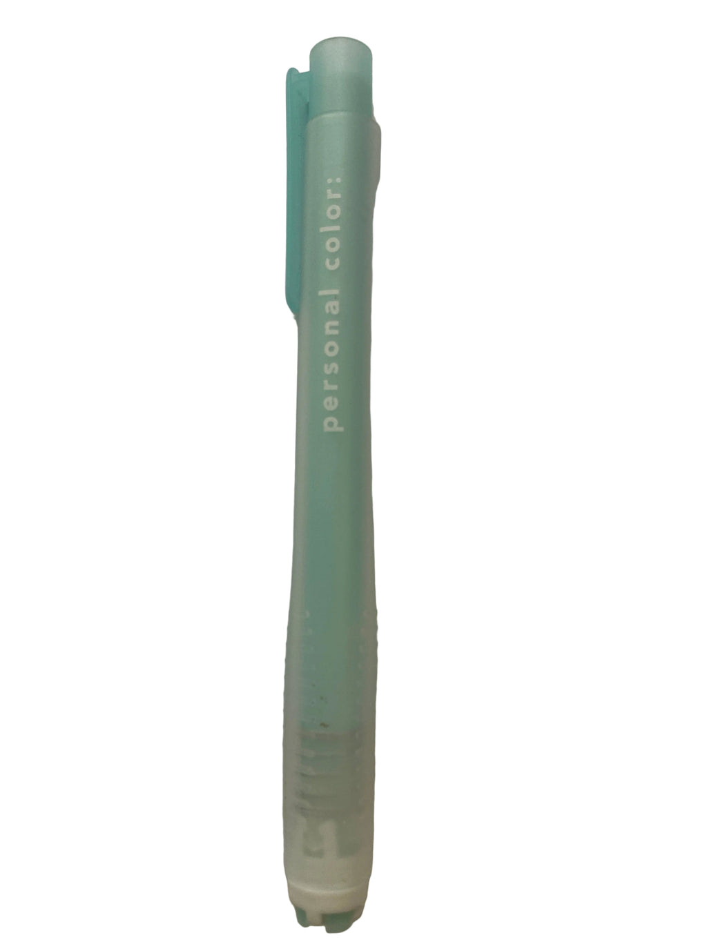 Push pen type eraser